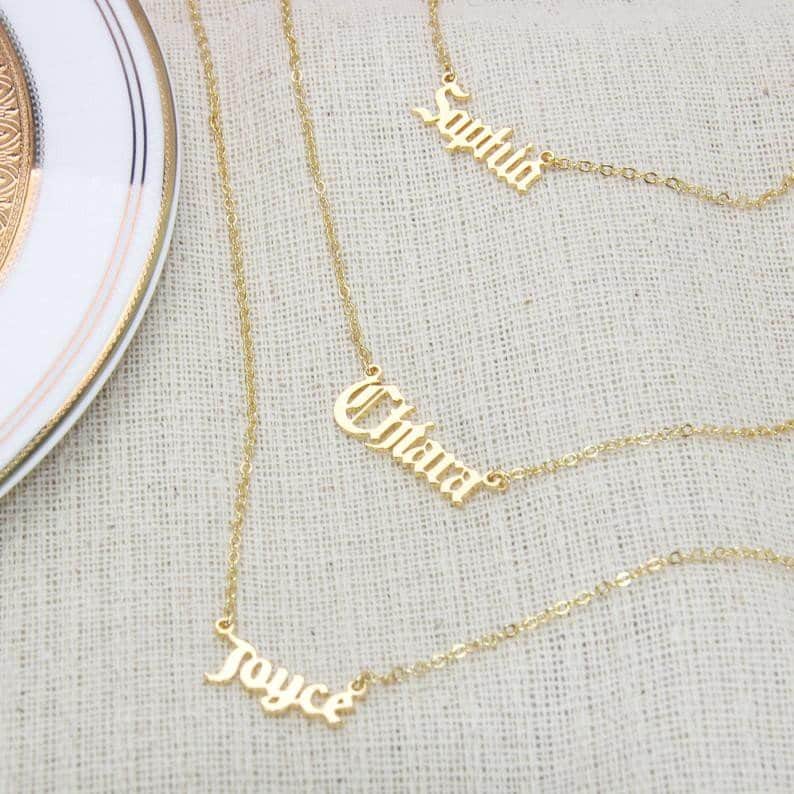 Joyce on sale name necklace